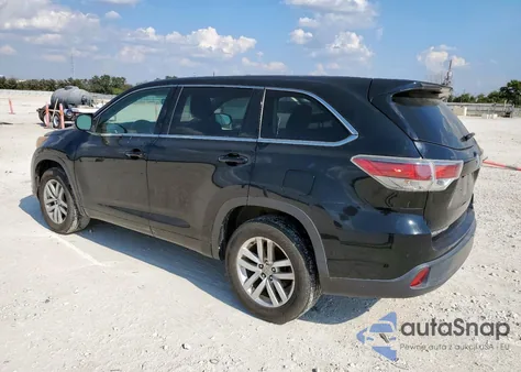2015 Toyota Highlander Le from USA, damaged, VIN 5TDZARFH8FS012442